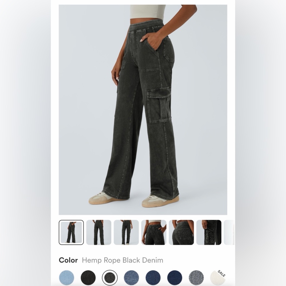 HALARA Casual Cargo Jeans New With Tags